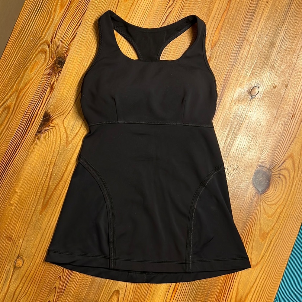 {Lululemon Athletica} Black Racerback Top - size 4